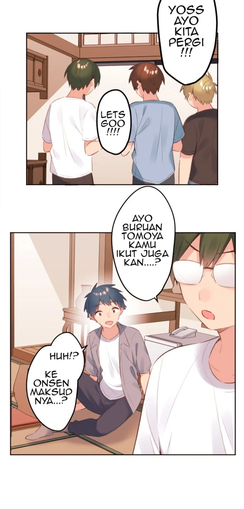 Halaman 5 — Waka-chan Is Flirty Again Chapter 49