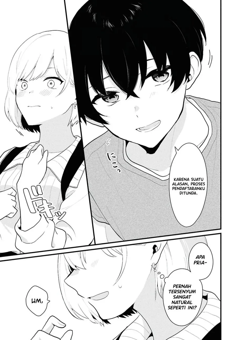 Halaman 23 — Danjo Hi 1:5 no Sekai demo Futsuu ni Ikirareru to Omotta? Gekiomo Kanjou na Kanojo-tachi ga Mujikaku Danshi ni Hanrou saretara Chapter 1
