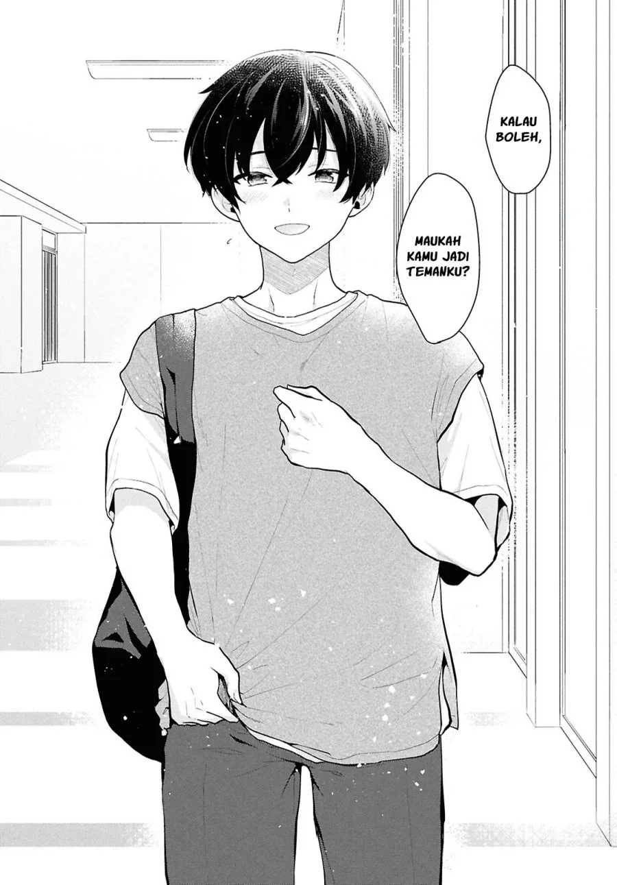 Halaman 34 — Danjo Hi 1:5 no Sekai demo Futsuu ni Ikirareru to Omotta? Gekiomo Kanjou na Kanojo-tachi ga Mujikaku Danshi ni Hanrou saretara Chapter 1
