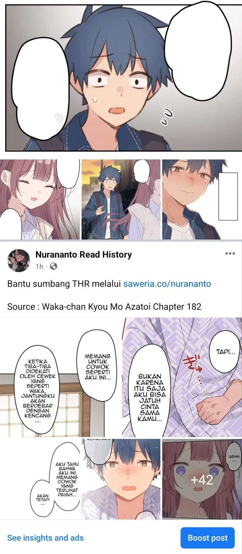 Halaman 46 — Waka-chan Is Flirty Again Chapter 181