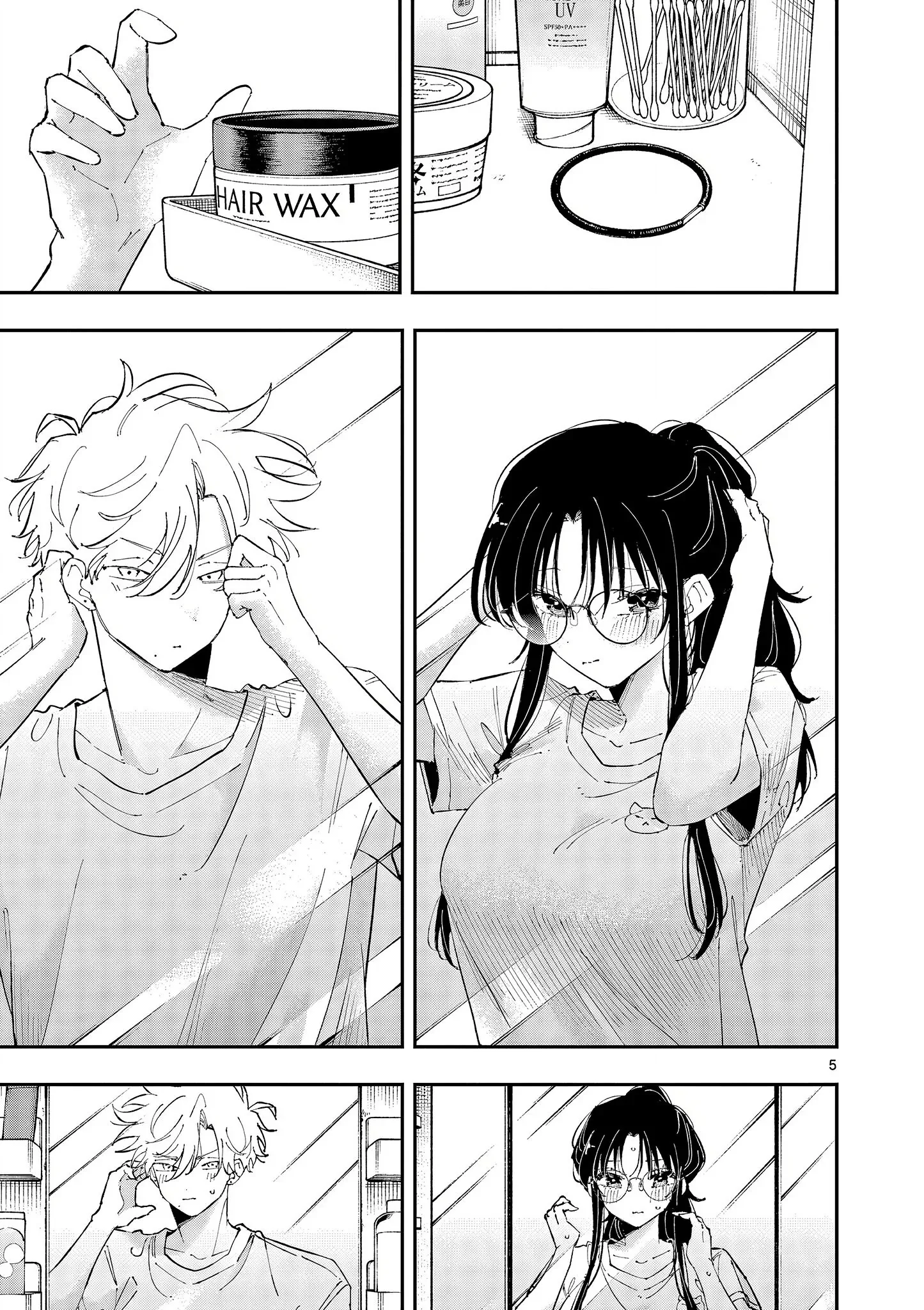 Halaman 5 — Tonari no Seki no Yatsu ga Souiu Me de Mitekuru Chapter 43