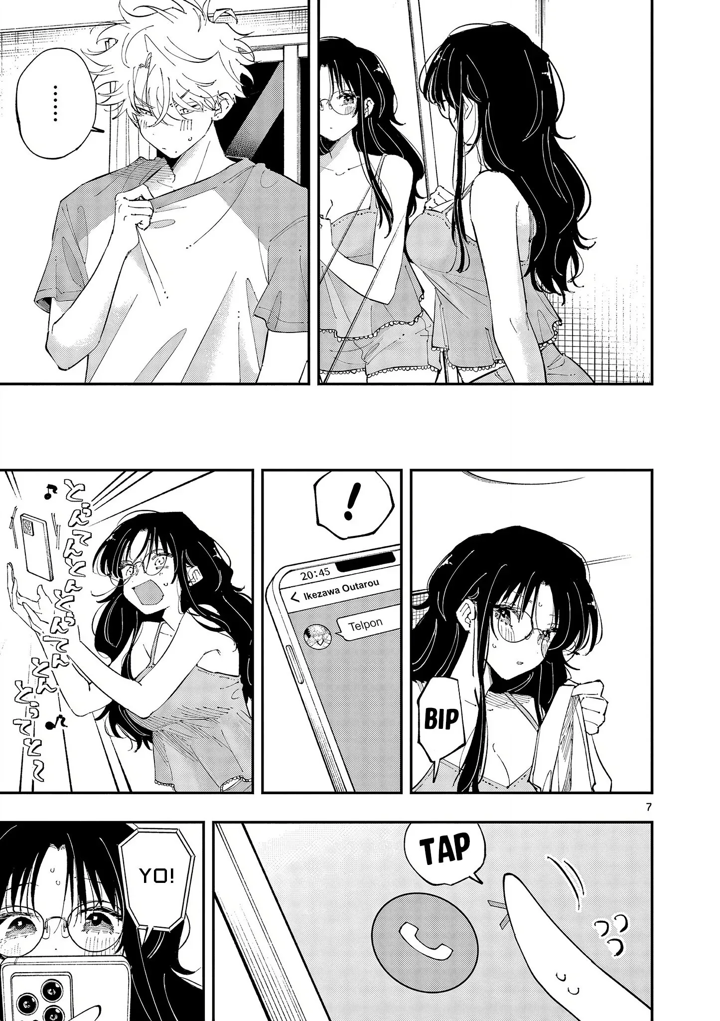 Halaman 7 — Tonari no Seki no Yatsu ga Souiu Me de Mitekuru Chapter 43