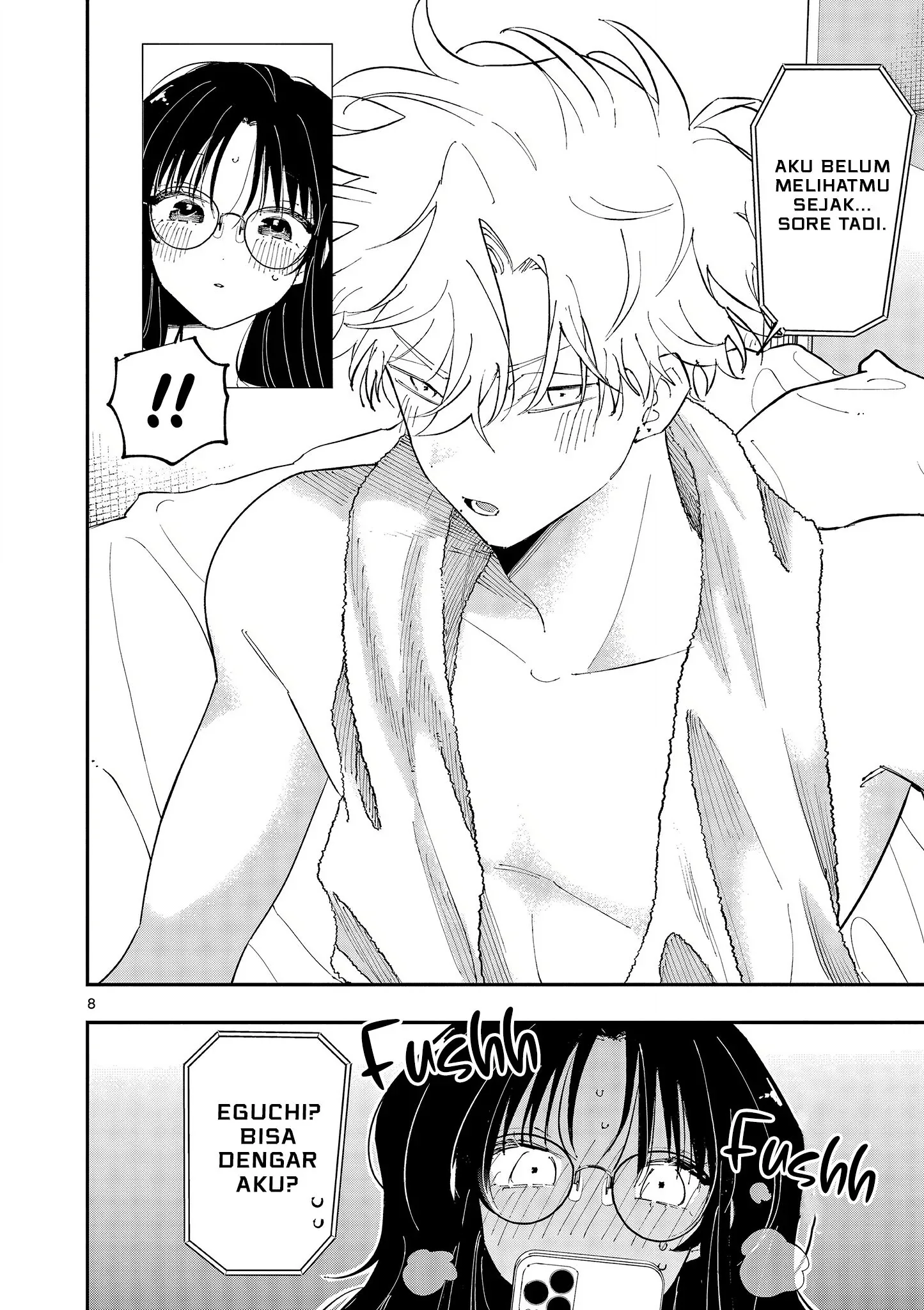 Halaman 8 — Tonari no Seki no Yatsu ga Souiu Me de Mitekuru Chapter 43