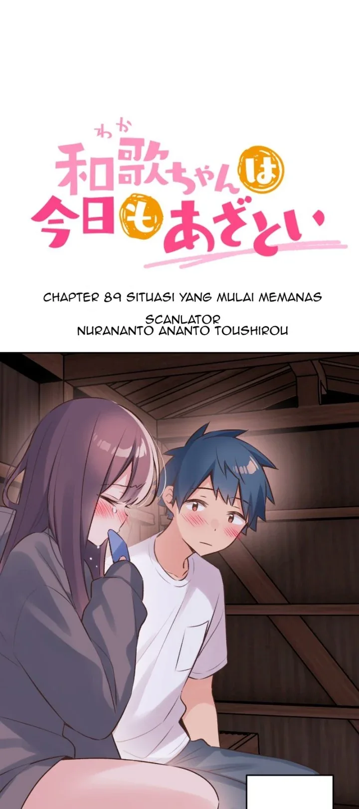 Halaman 4 — Waka-chan Is Flirty Again Chapter 89