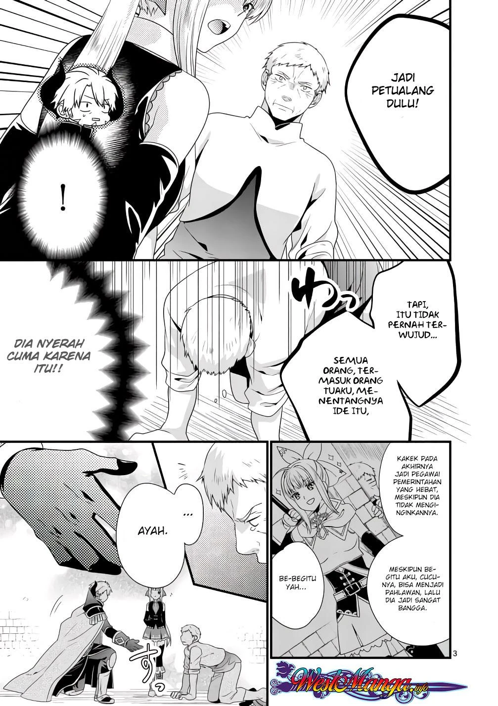 Halaman 3 — Maou desu. Onna Yuusha no Hahaoya to Saikon shita node, Onna Yuusha ga Giri no Musume ni Narimashita. @comic Chapter 9