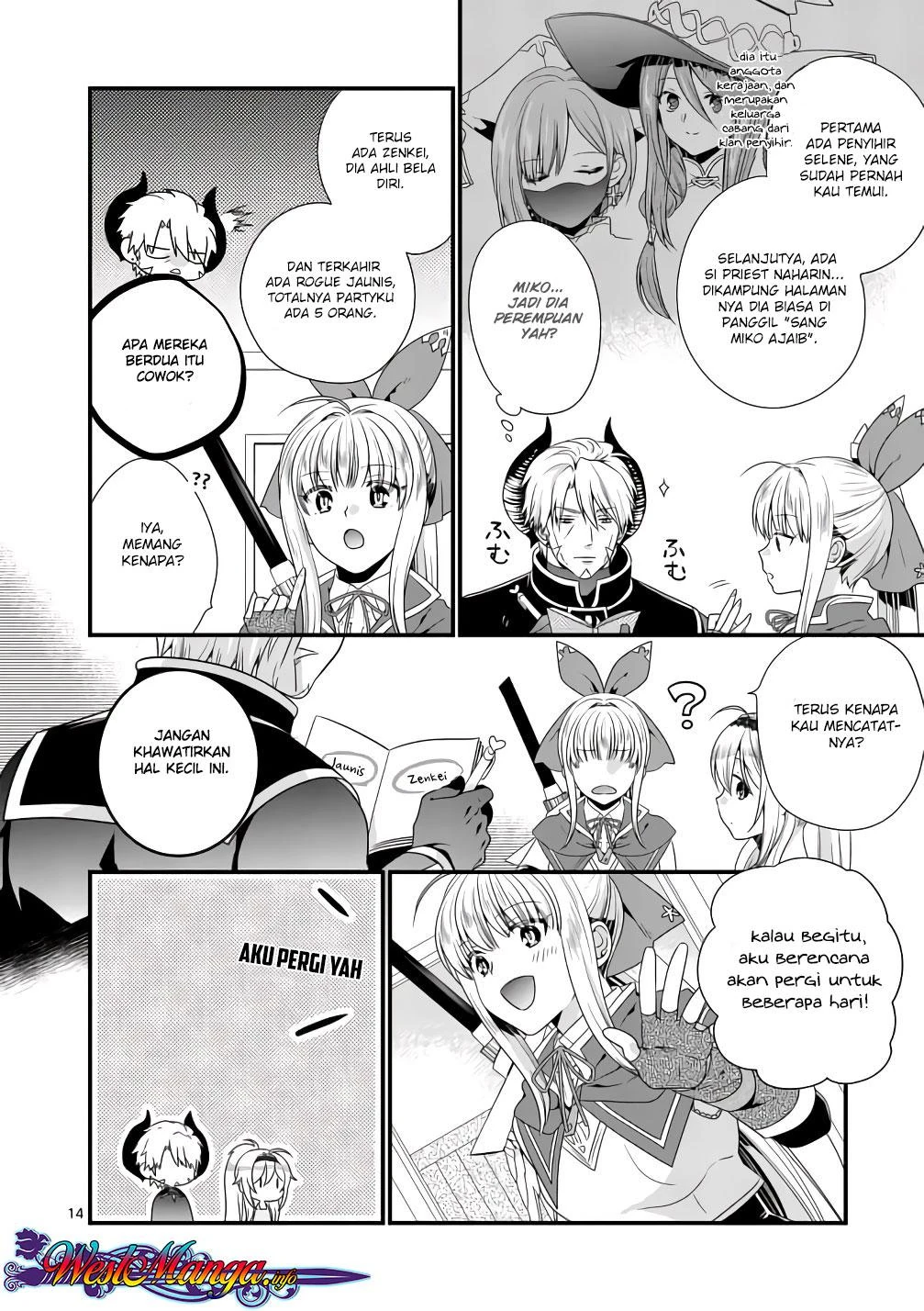 Halaman 12 — Maou desu. Onna Yuusha no Hahaoya to Saikon shita node, Onna Yuusha ga Giri no Musume ni Narimashita. @comic Chapter 9