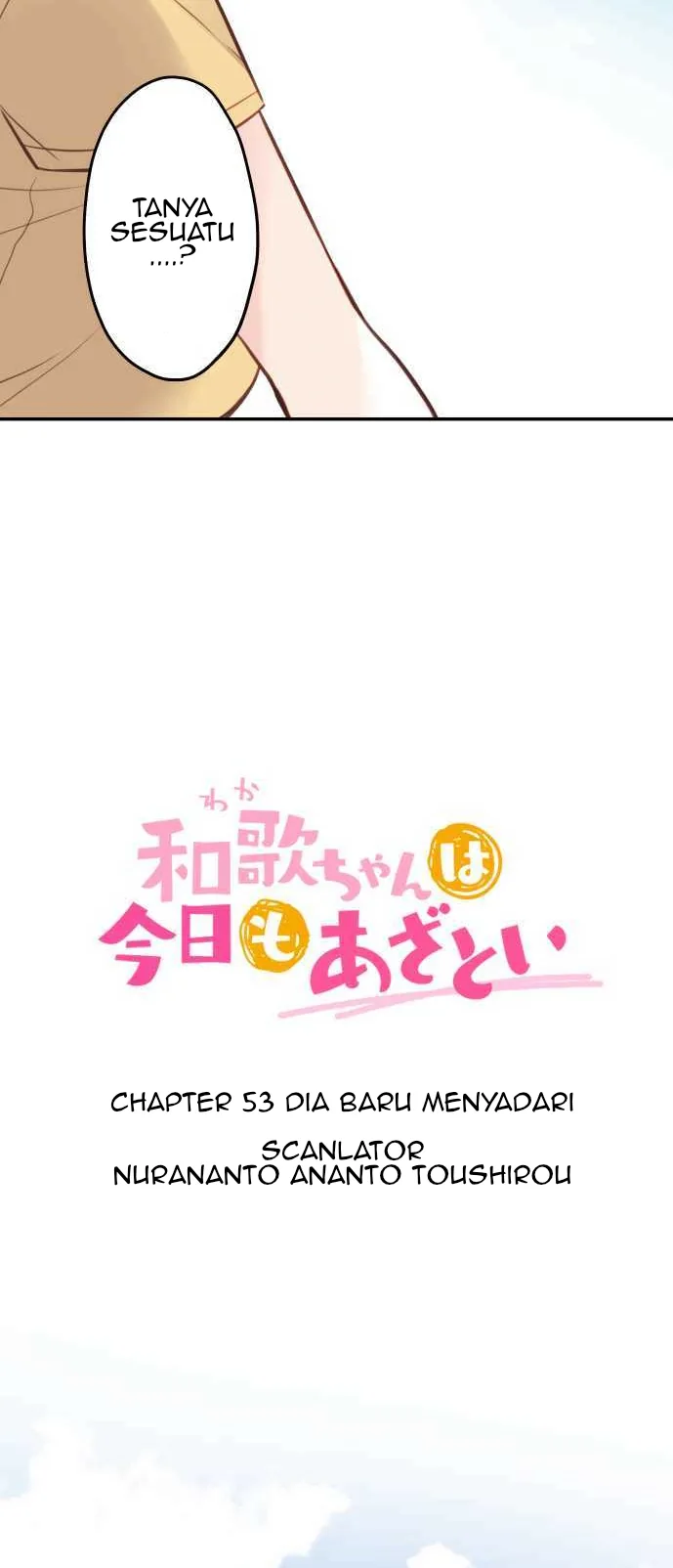Halaman 3 — Waka-chan Is Flirty Again Chapter 53