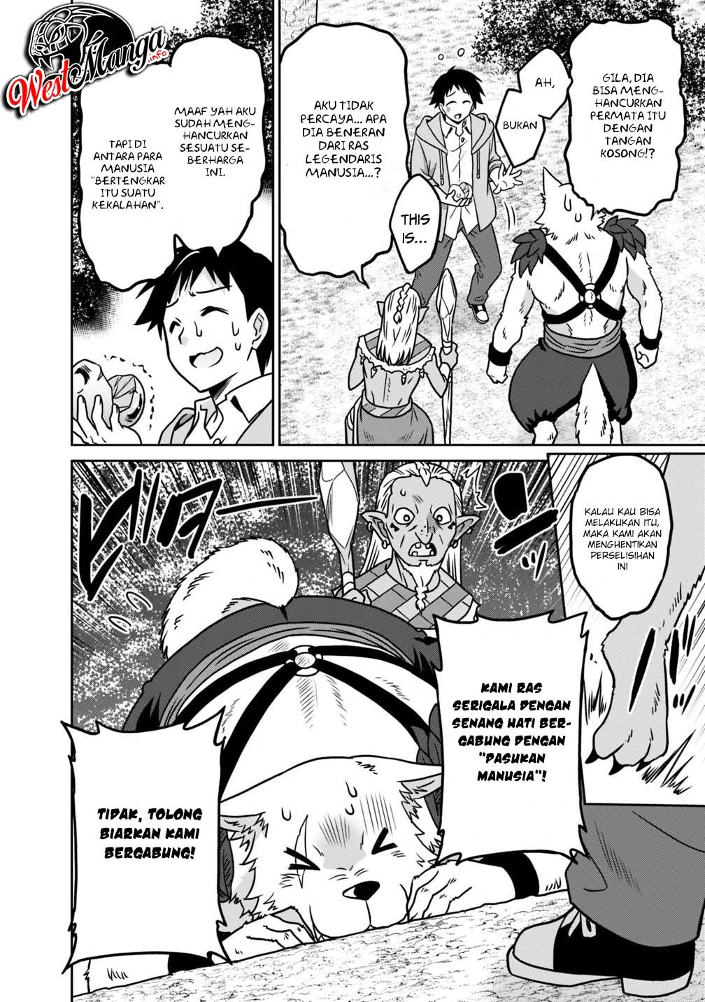 Halaman 18 — Saikyou no Shuzoku ga Ningen Datta Ken Chapter 35