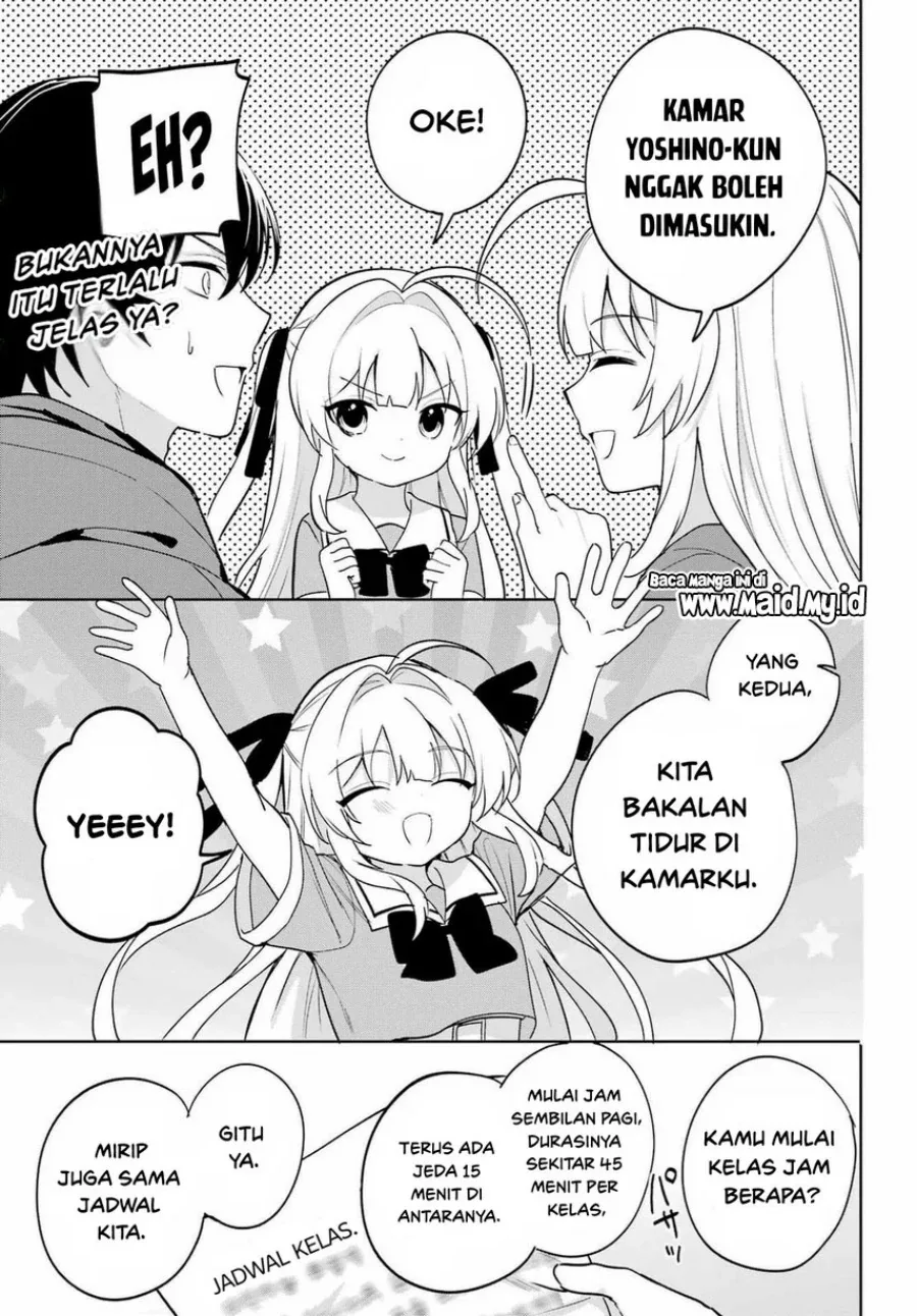 Halaman 15 — Remote Jugyou ni Nattara Class 1 no Bishoujo to Doukyo suru Koto ni Natta Chapter 15