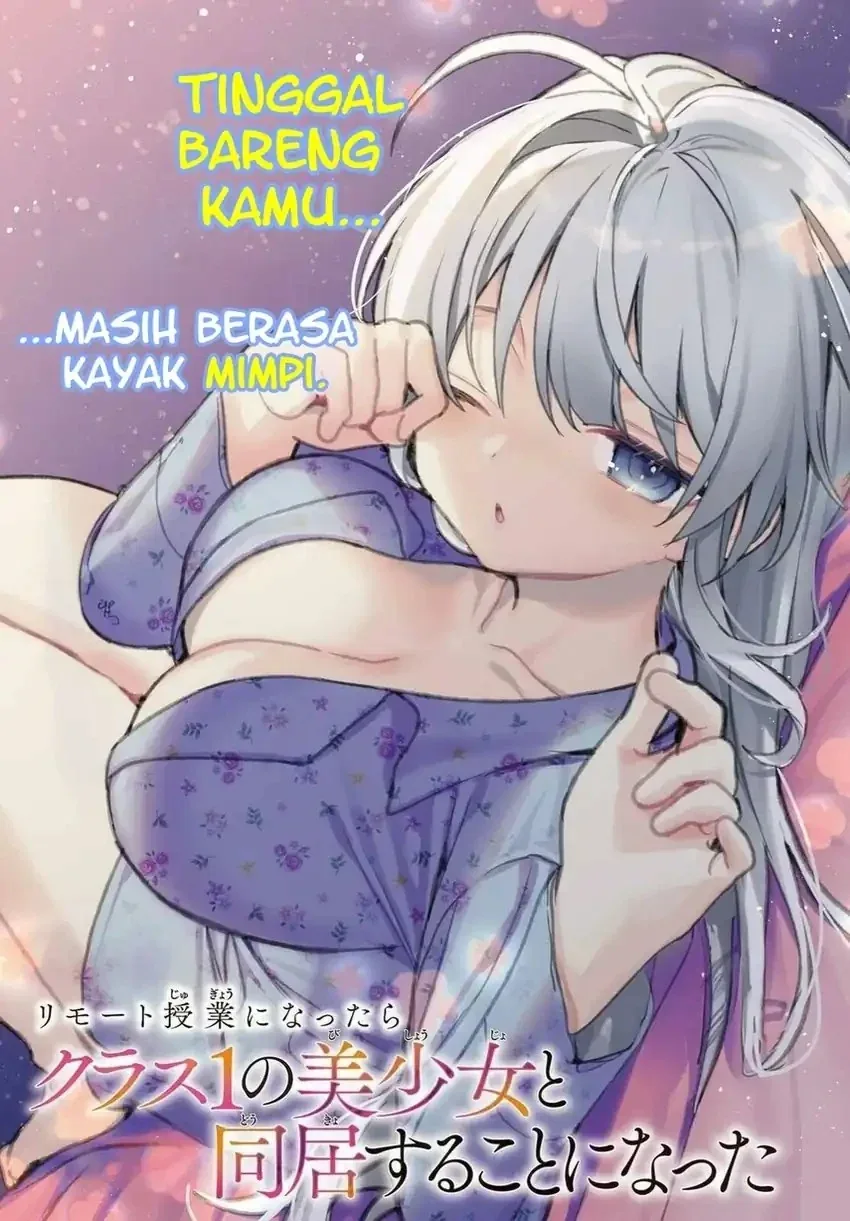 Halaman 3 — Remote Jugyou ni Nattara Class 1 no Bishoujo to Doukyo suru Koto ni Natta Chapter 18
