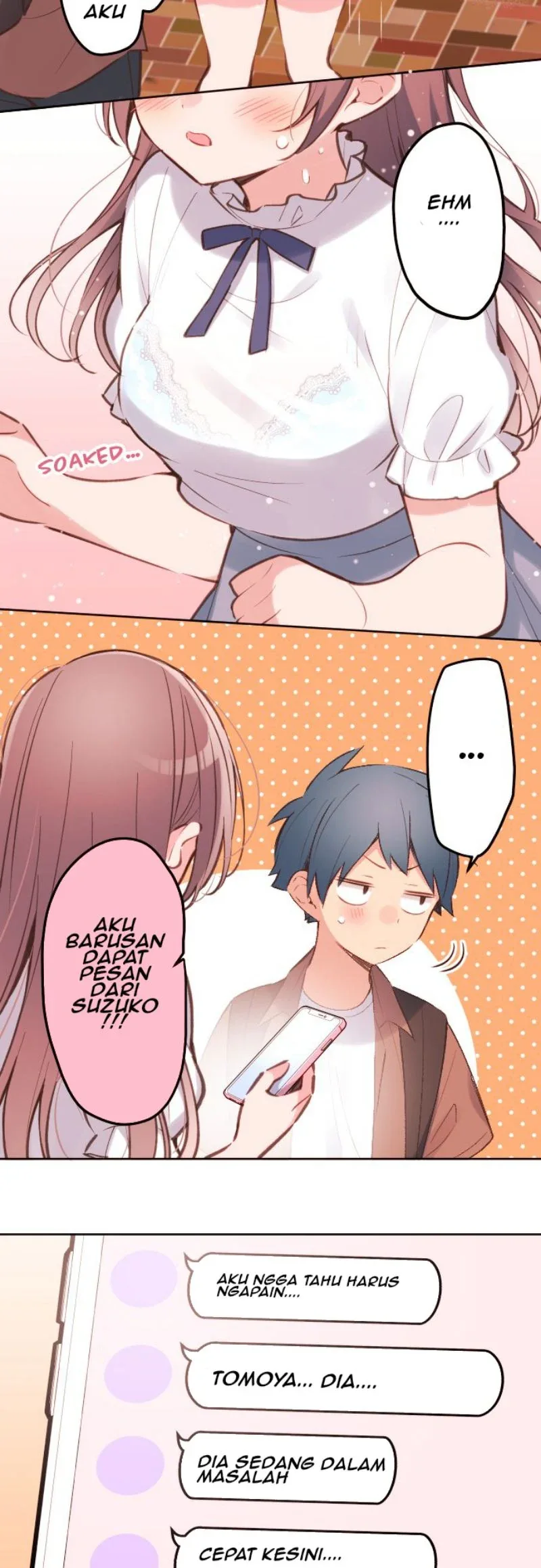 Halaman 5 — Waka-chan Is Flirty Again Chapter 35