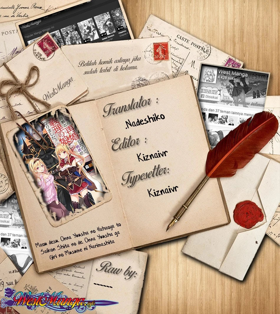 Halaman 3 — Maou desu. Onna Yuusha no Hahaoya to Saikon shita node, Onna Yuusha ga Giri no Musume ni Narimashita. @comic Chapter 29