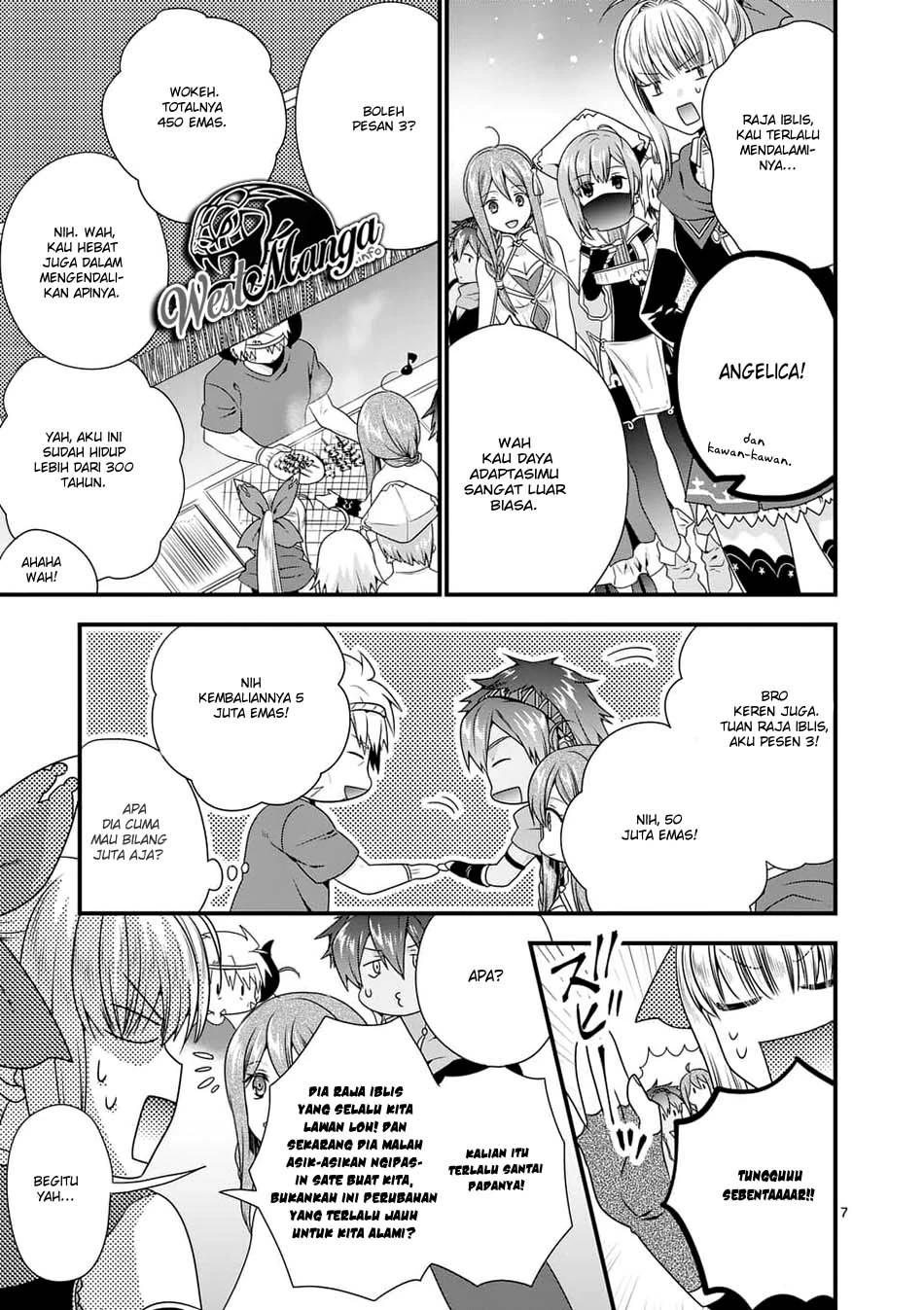 Halaman 7 — Maou desu. Onna Yuusha no Hahaoya to Saikon shita node, Onna Yuusha ga Giri no Musume ni Narimashita. @comic Chapter 29