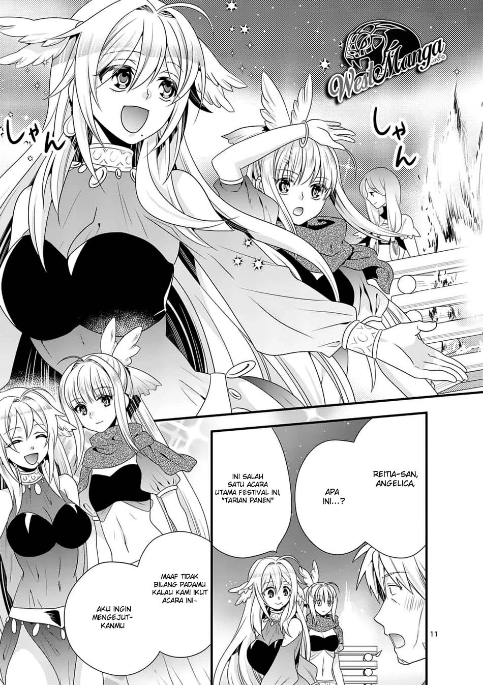 Halaman 11 — Maou desu. Onna Yuusha no Hahaoya to Saikon shita node, Onna Yuusha ga Giri no Musume ni Narimashita. @comic Chapter 29