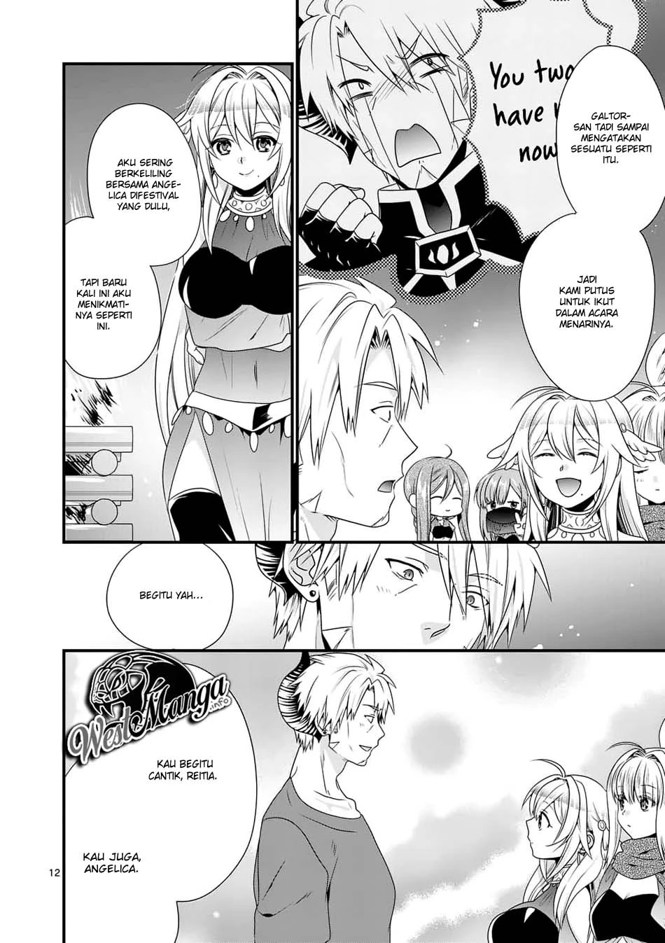 Halaman 12 — Maou desu. Onna Yuusha no Hahaoya to Saikon shita node, Onna Yuusha ga Giri no Musume ni Narimashita. @comic Chapter 29