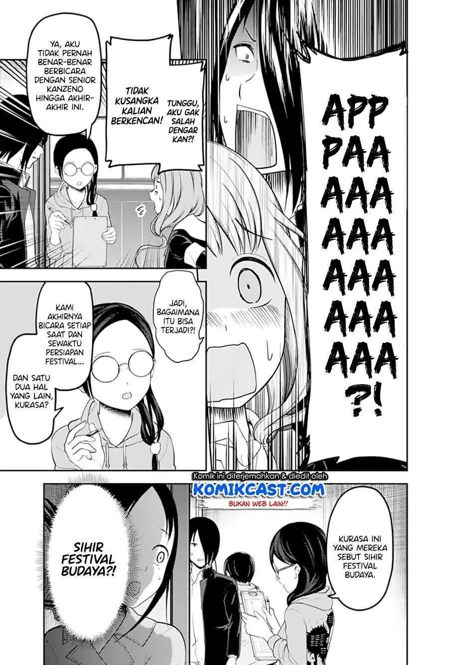 Halaman 9 — Kaguya-sama wa Kokurasetai: Tensai-tachi no Renai Zunousen Chapter 122
