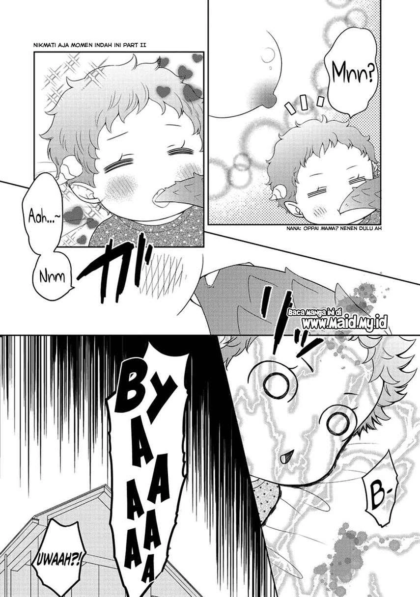 Halaman 13 — Kitaku Tochuu de Yome to Musume ga Dekita n dakedo, Dragon datta. Chapter 9.2