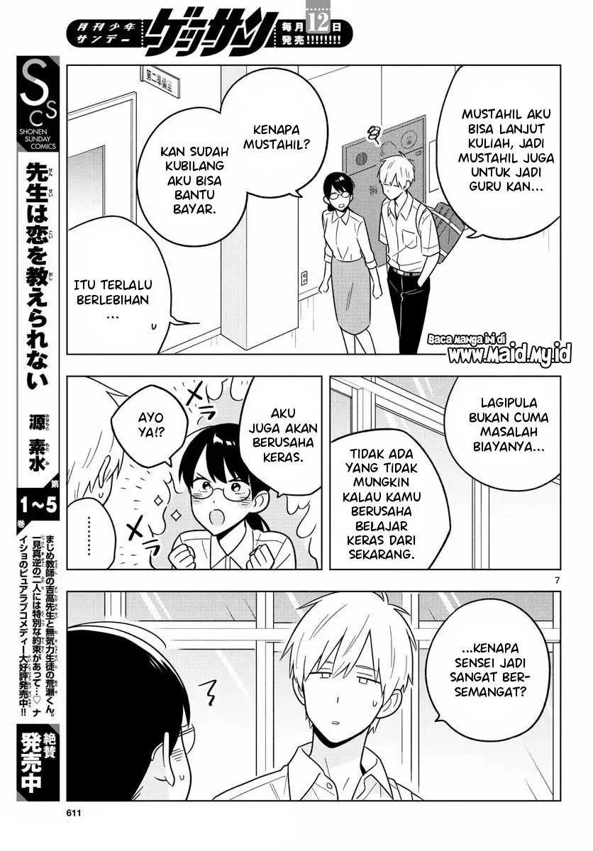 Halaman 9 — Sensei wa Koi wo Oshierarenai Chapter 42