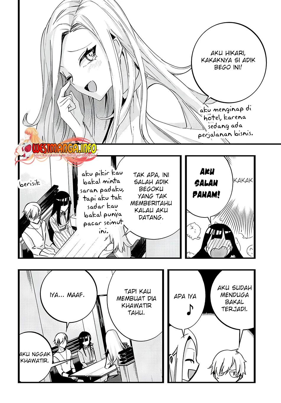 Halaman 4 — Chiteki de Cool na Kouhai Bijo, Ore no Kaineko ni Naru Chapter 19