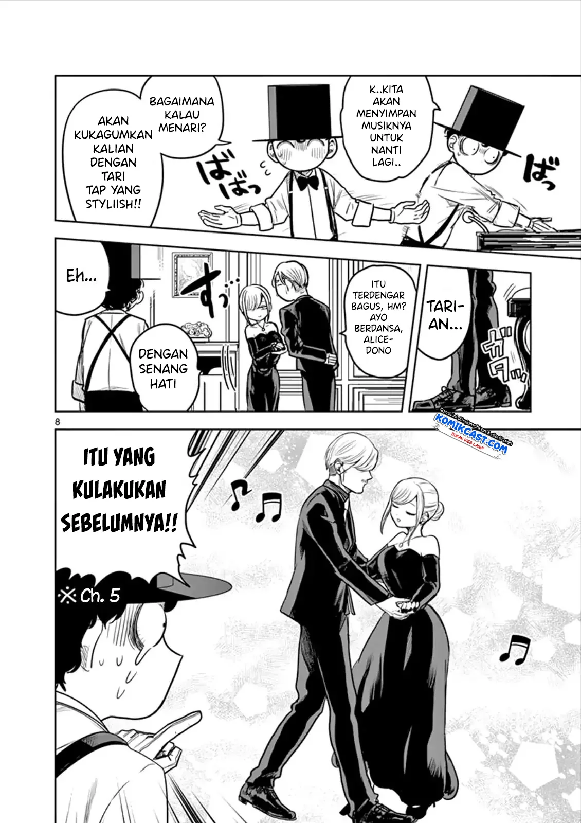 Halaman 8 — Shinigami Bocchan to Kuro Maid Chapter 13