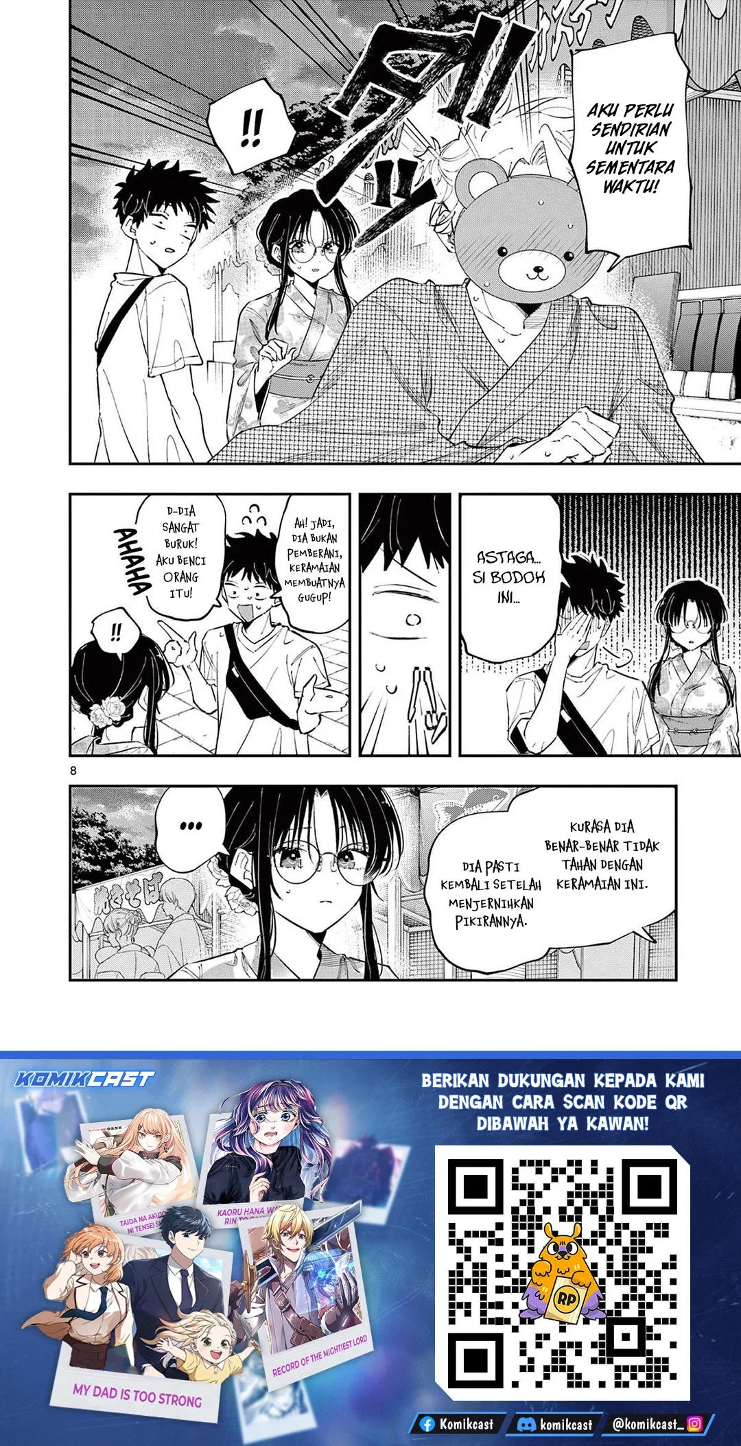 Halaman 9 — Tonari no Seki no Yatsu ga Souiu Me de Mitekuru Chapter 83