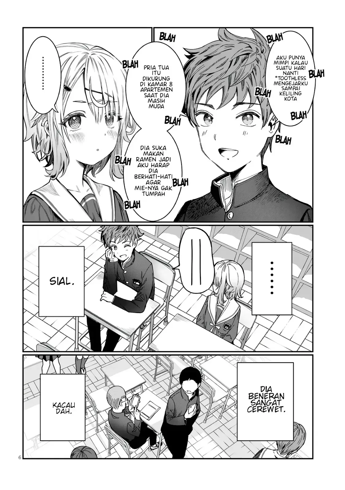 Halaman 5 — Kimi wa Yakamashi Tojite yo Kuchi wo! Chapter 1