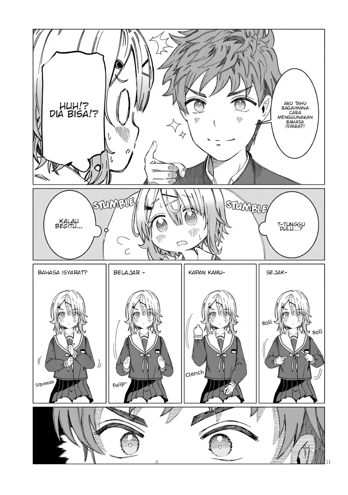 Halaman 10 — Kimi wa Yakamashi Tojite yo Kuchi wo! Chapter 1