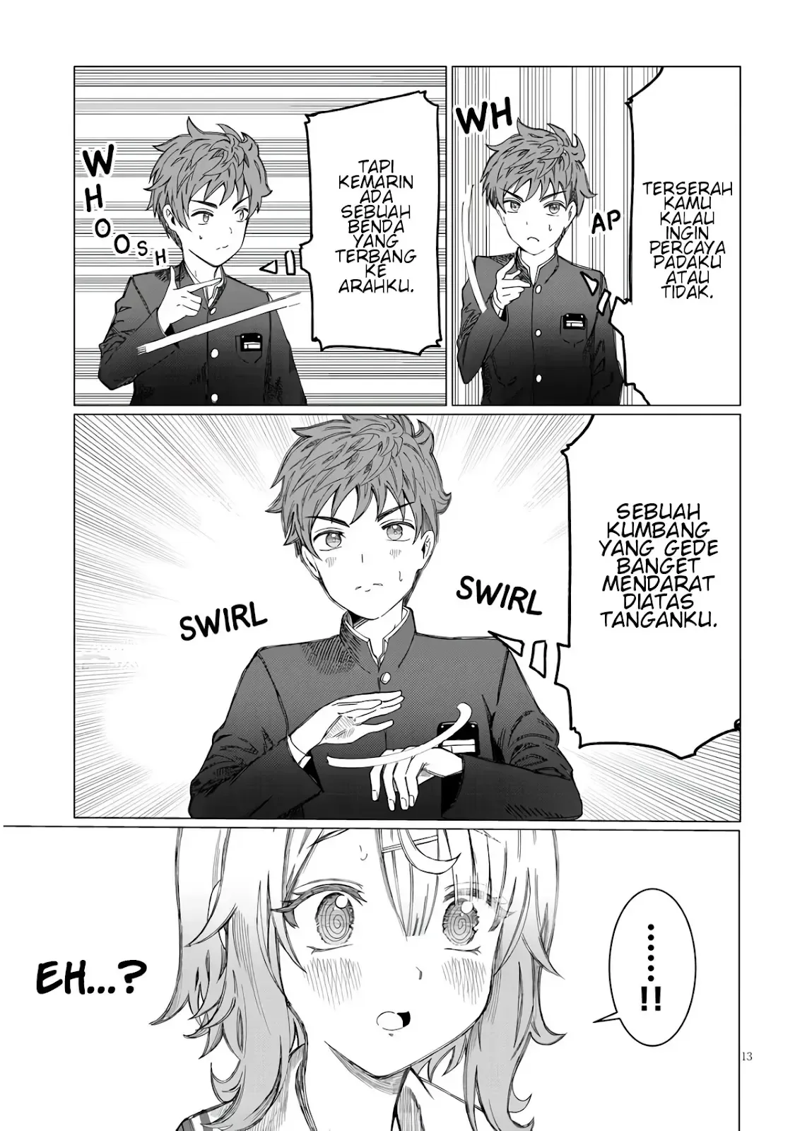 Halaman 12 — Kimi wa Yakamashi Tojite yo Kuchi wo! Chapter 1