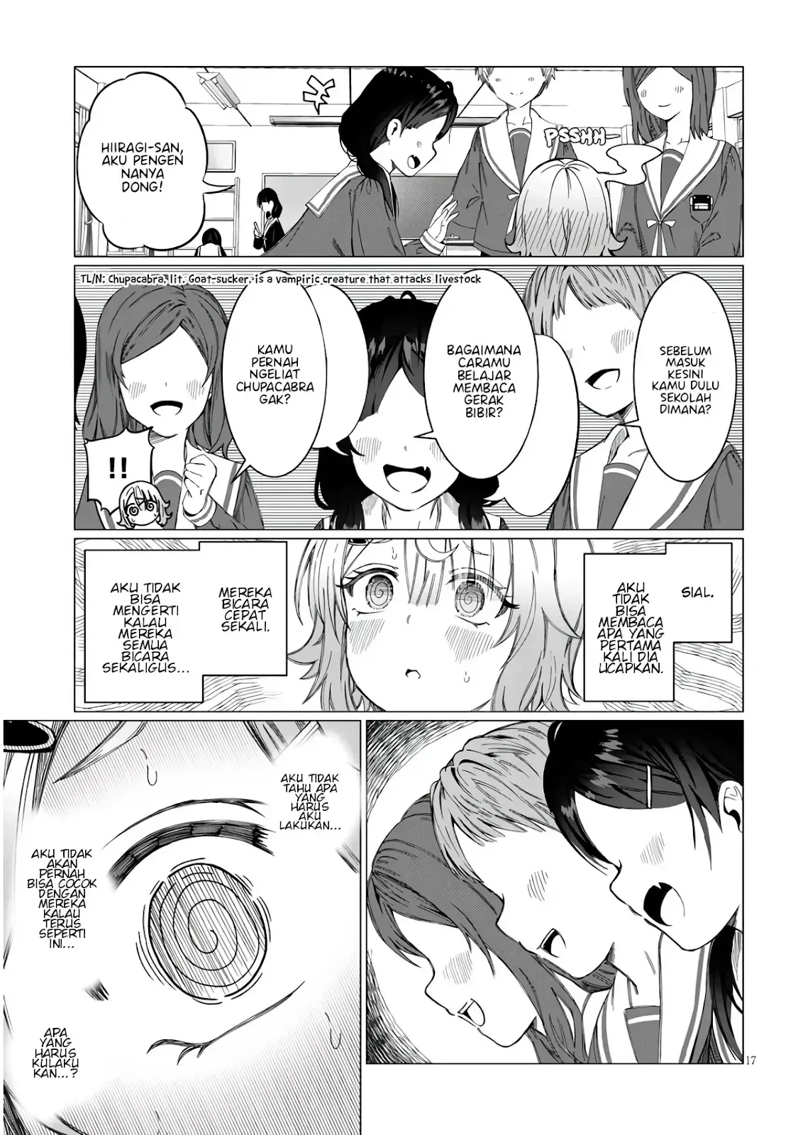 Halaman 15 — Kimi wa Yakamashi Tojite yo Kuchi wo! Chapter 1