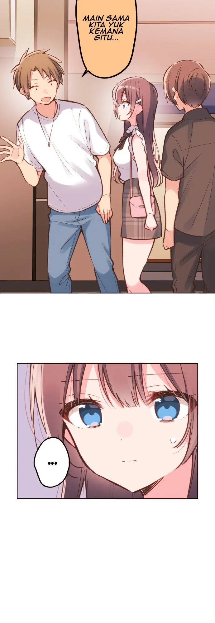Halaman 3 — Waka-chan Is Flirty Again Chapter 29