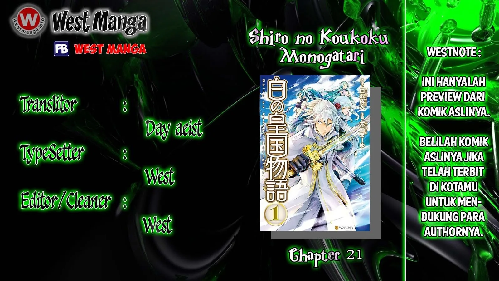 Halaman 3 — Shiro no Koukoku Monogatari Chapter 21