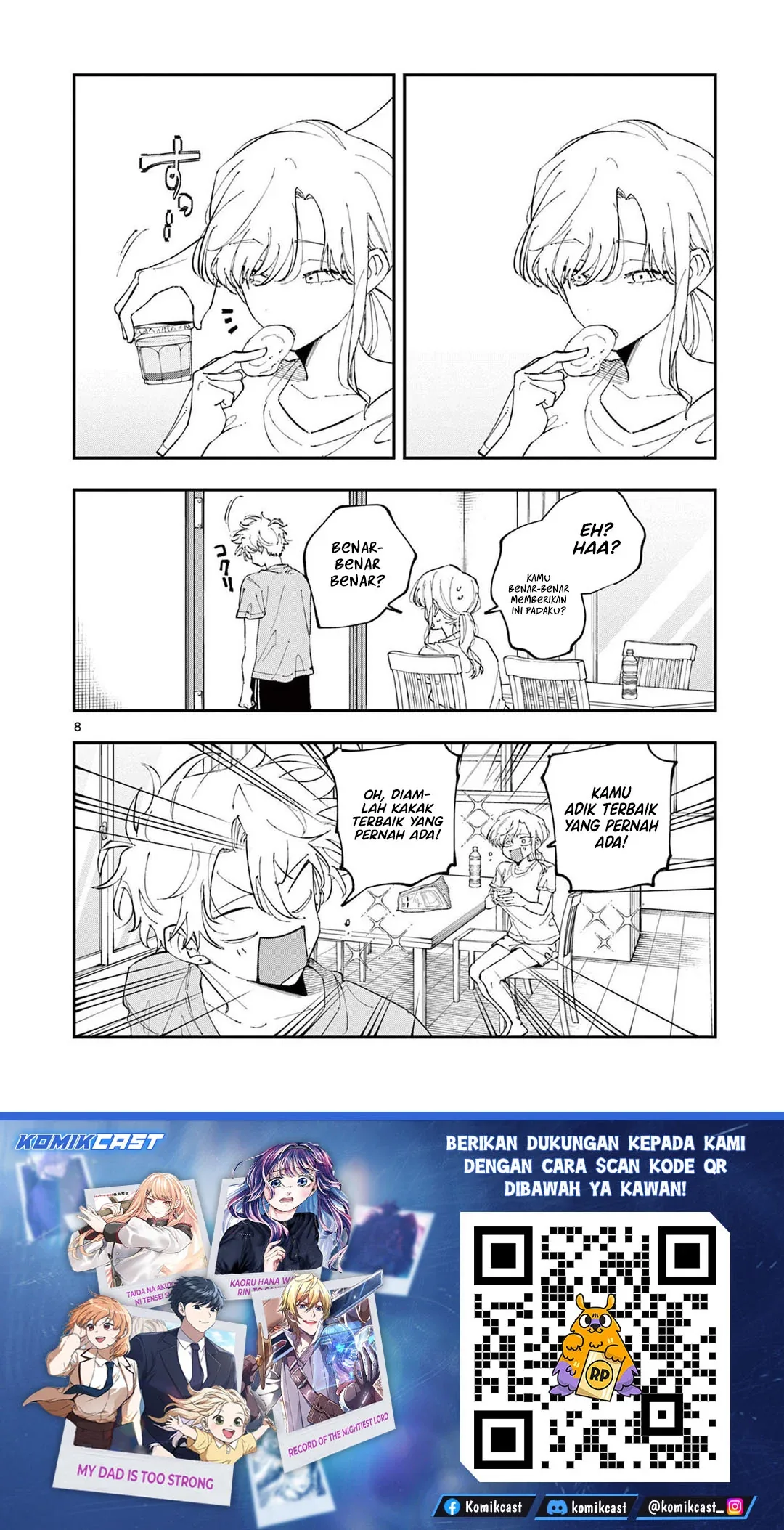 Halaman 9 — Tonari no Seki no Yatsu ga Souiu Me de Mitekuru Chapter 76