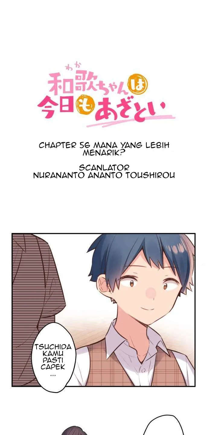 Halaman 4 — Waka-chan Is Flirty Again Chapter 56