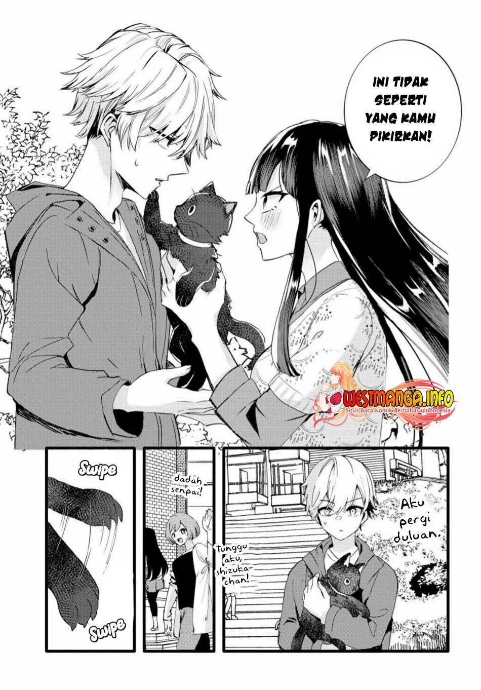 Halaman 8 — Chiteki de Cool na Kouhai Bijo, Ore no Kaineko ni Naru Chapter 4