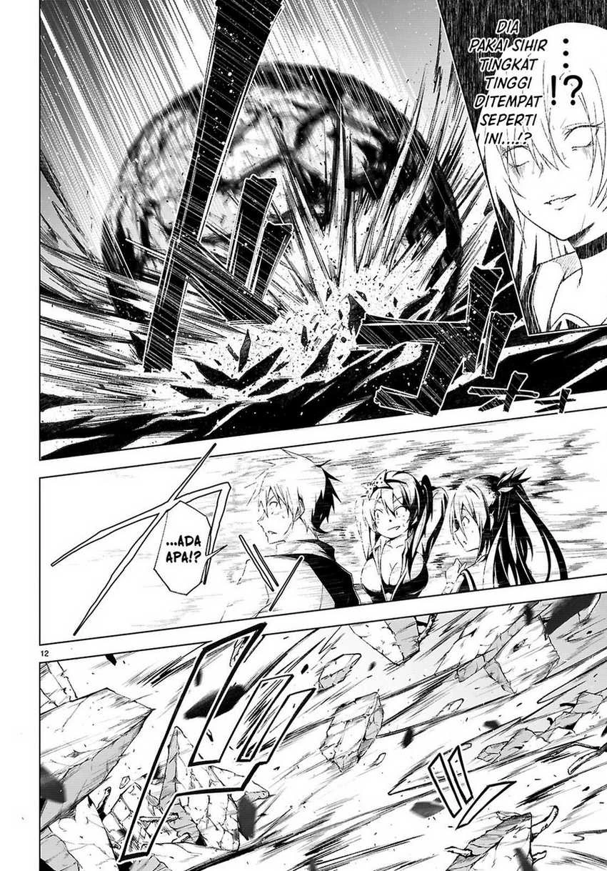 Halaman 12 — Maou Gakuen no Hangyakusha: Jinrui Hatsu no Maou Kouhou, Kenzoku Shoujo to Ouza wo Mezashite Nariagaru Chapter 49