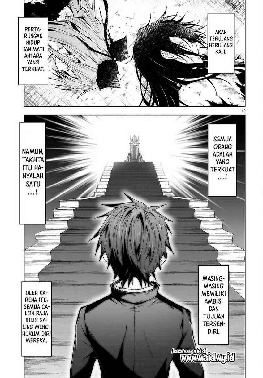Halaman 19 — Maou Gakuen no Hangyakusha: Jinrui Hatsu no Maou Kouhou, Kenzoku Shoujo to Ouza wo Mezashite Nariagaru Chapter 49