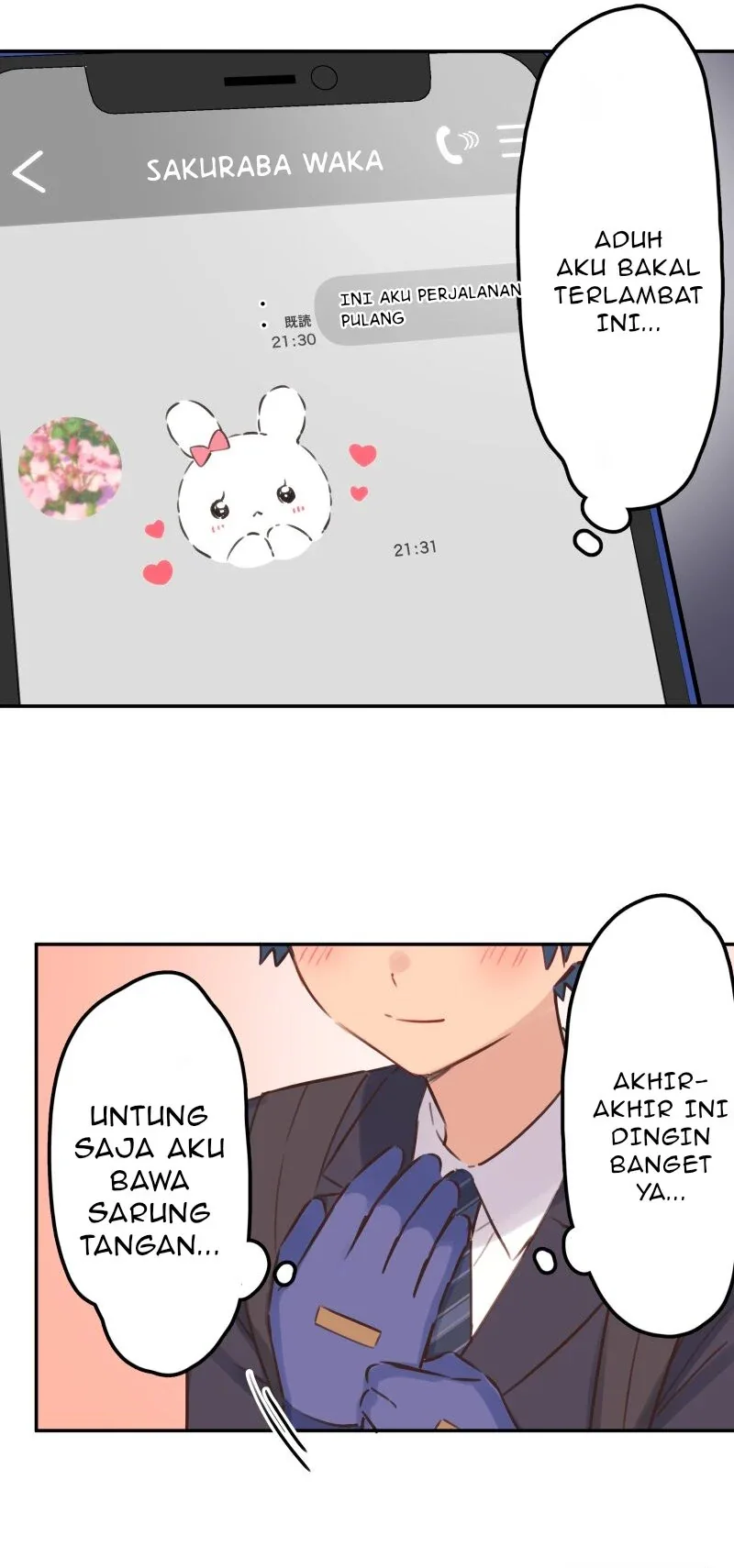 Halaman 3 — Waka-chan Is Flirty Again Chapter 210