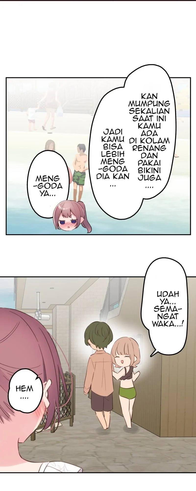 Halaman 3 — Waka-chan Is Flirty Again Chapter 157