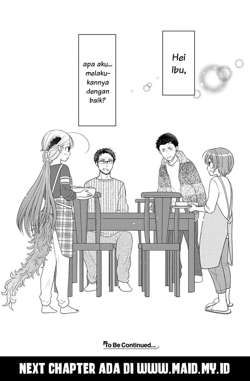Halaman 34 — Kitaku Tochuu de Yome to Musume ga Dekita n dakedo, Dragon datta. Chapter 8
