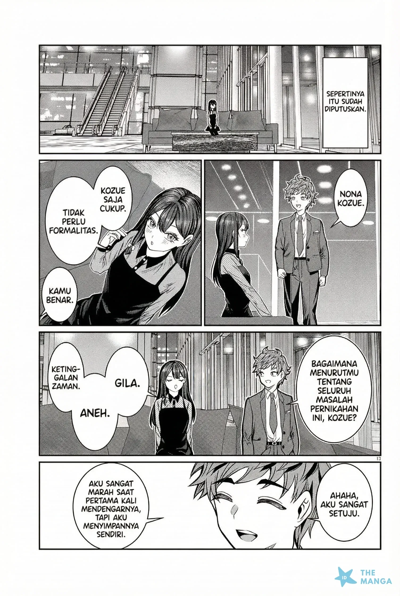 Halaman 12 — Kimi wa Yakamashi Tojite yo Kuchi wo! Chapter 44