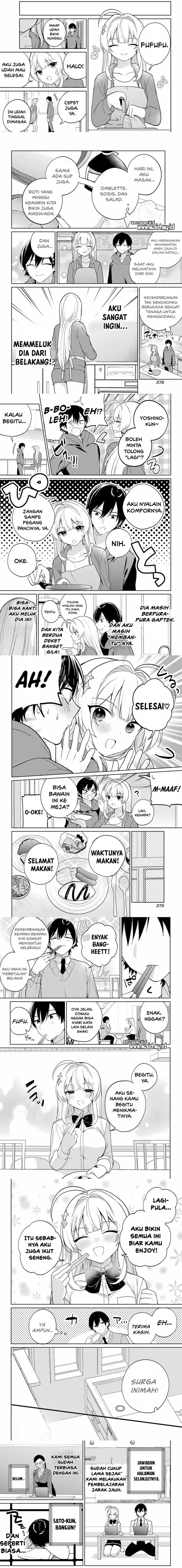 Halaman 3 — Remote Jugyou ni Nattara Class 1 no Bishoujo to Doukyo suru Koto ni Natta Chapter 13