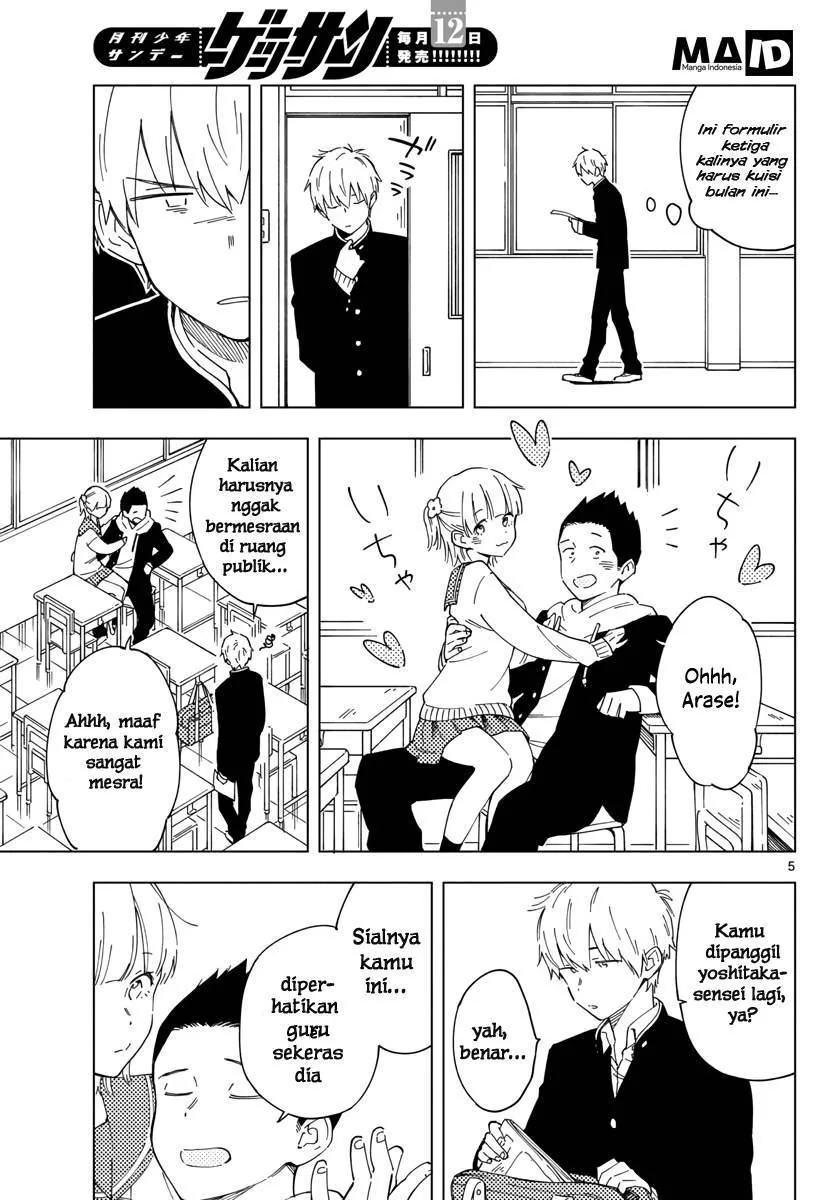 Halaman 7 — Sensei wa Koi wo Oshierarenai Chapter 1