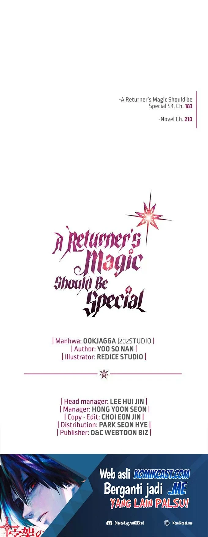Halaman 21 — A Returner's Magic Should Be Special Chapter 183