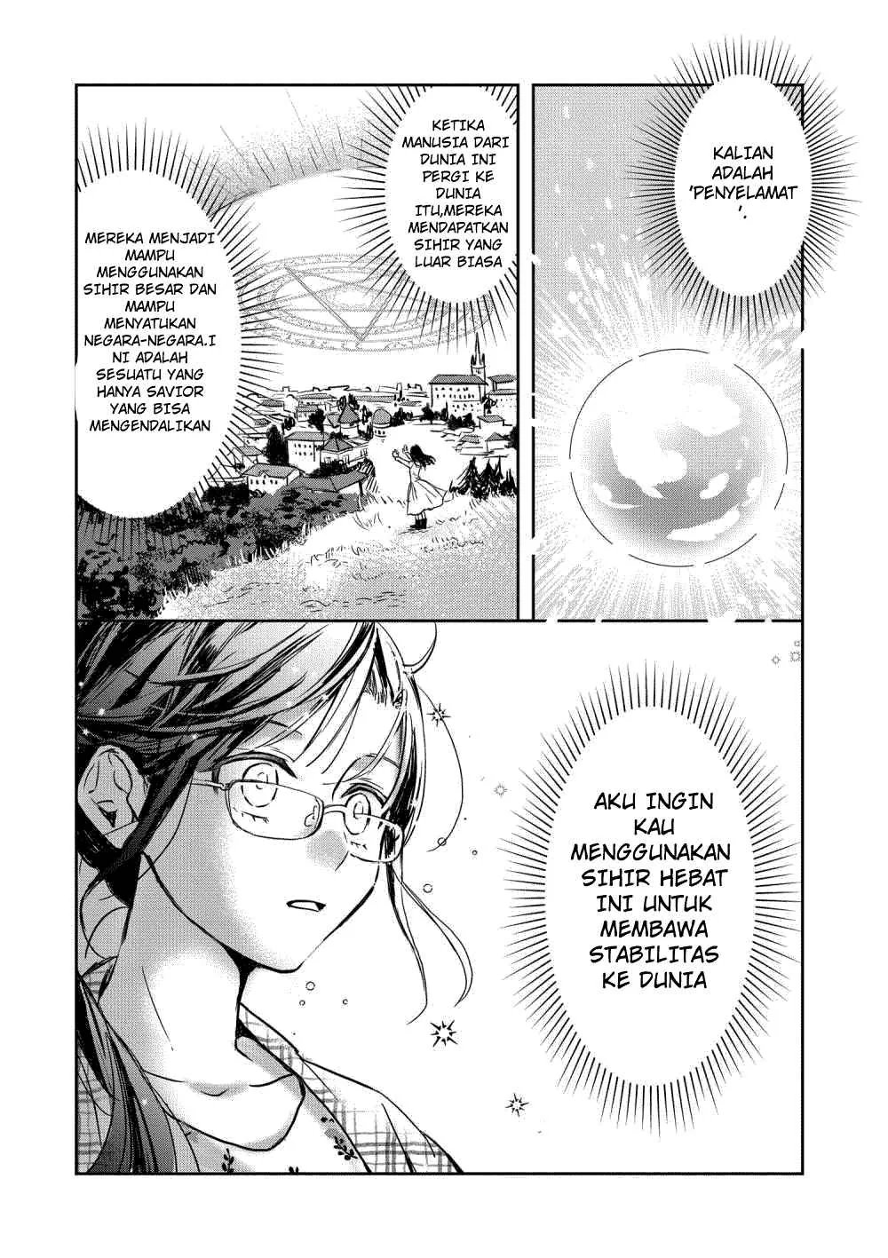 Halaman 4 — Isekai ni Kyuuseishu toshite Yobaremashita ga, Around 30 ni wa Muri nanode, Hissori Book Cafe Hajimemashita. Chapter 1