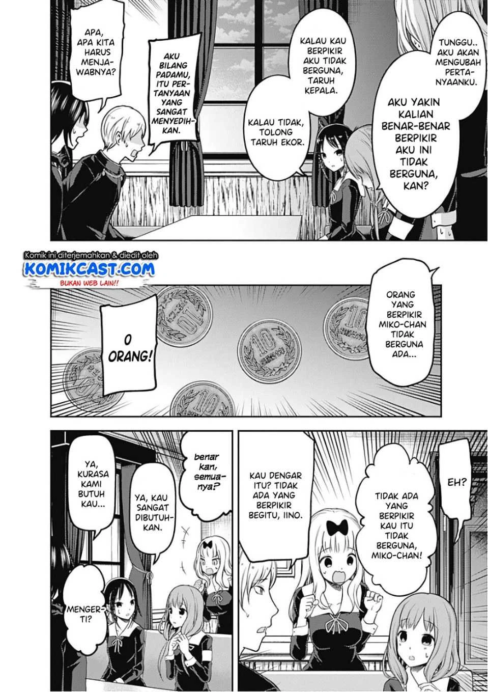 Halaman 9 — Kaguya-sama wa Kokurasetai: Tensai-tachi no Renai Zunousen Chapter 99