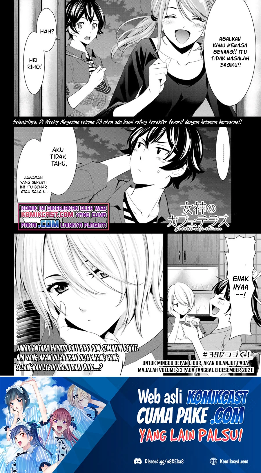 Halaman 16 — Megami no Café Terrace Chapter 38
