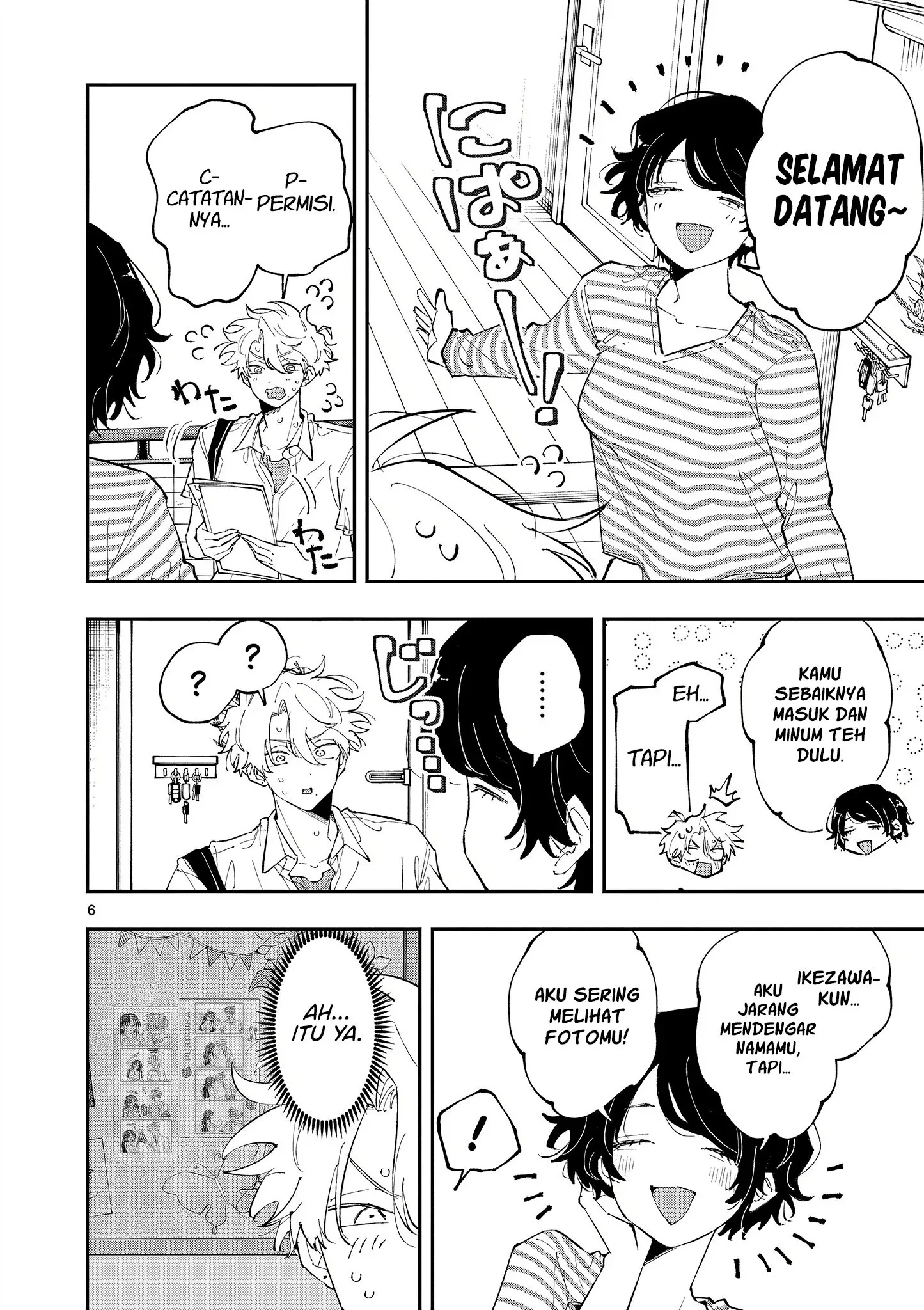 Halaman 6 — Tonari no Seki no Yatsu ga Souiu Me de Mitekuru Chapter 48