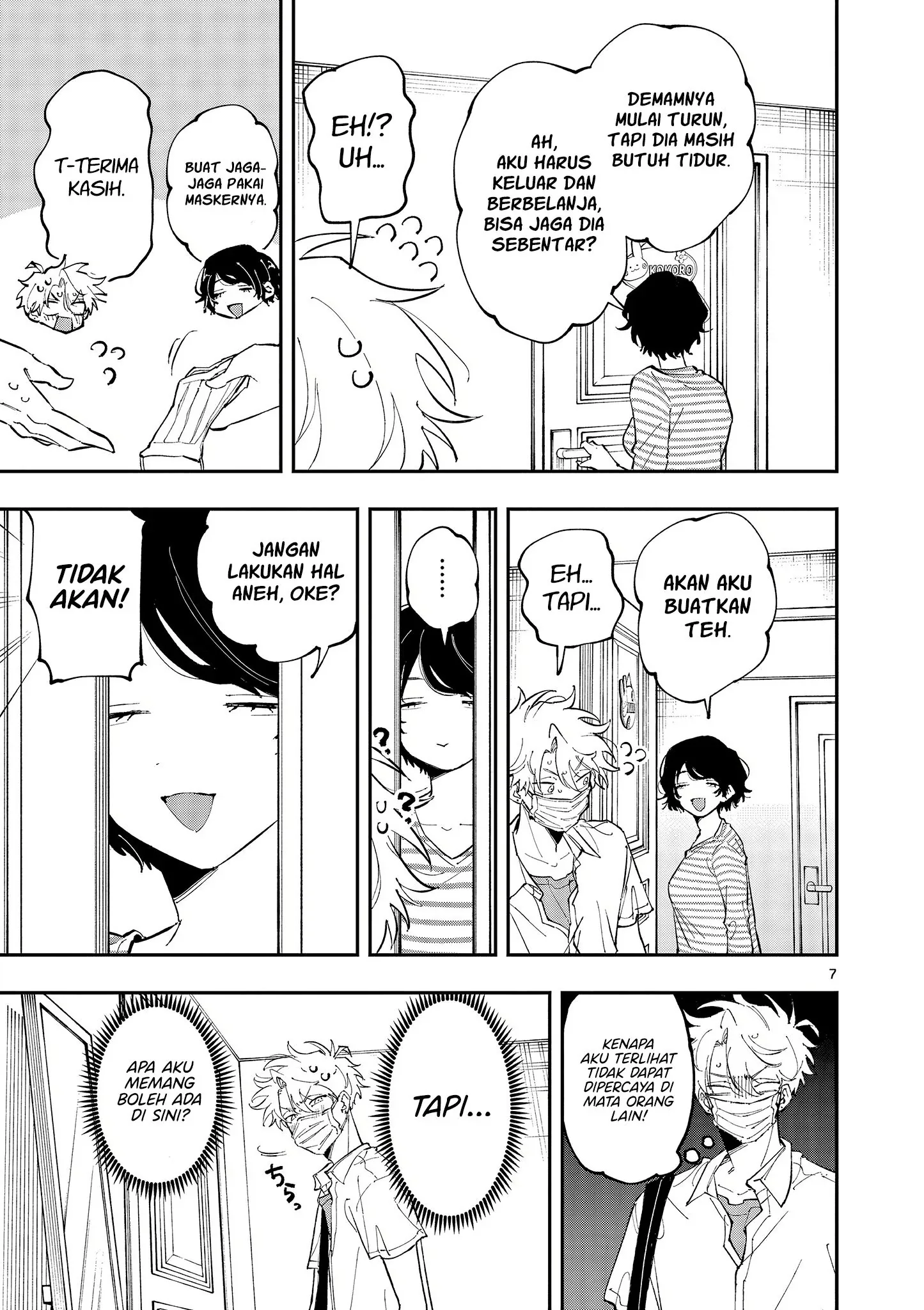 Halaman 7 — Tonari no Seki no Yatsu ga Souiu Me de Mitekuru Chapter 48