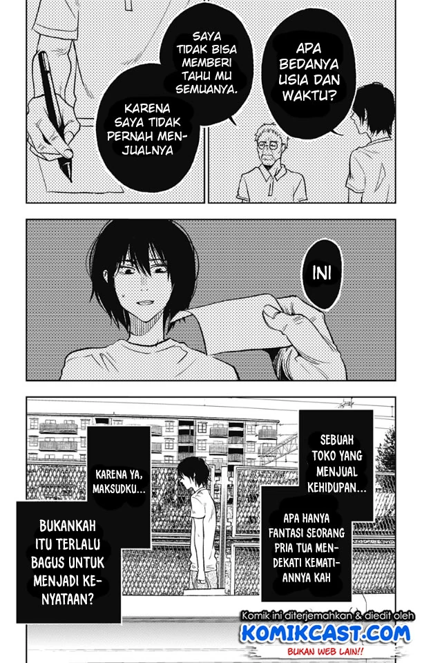 Halaman 21 — Jumyou wo Kaitotte Moratta. Ichinen ni Tsuki, Ichimanen de. Chapter 1