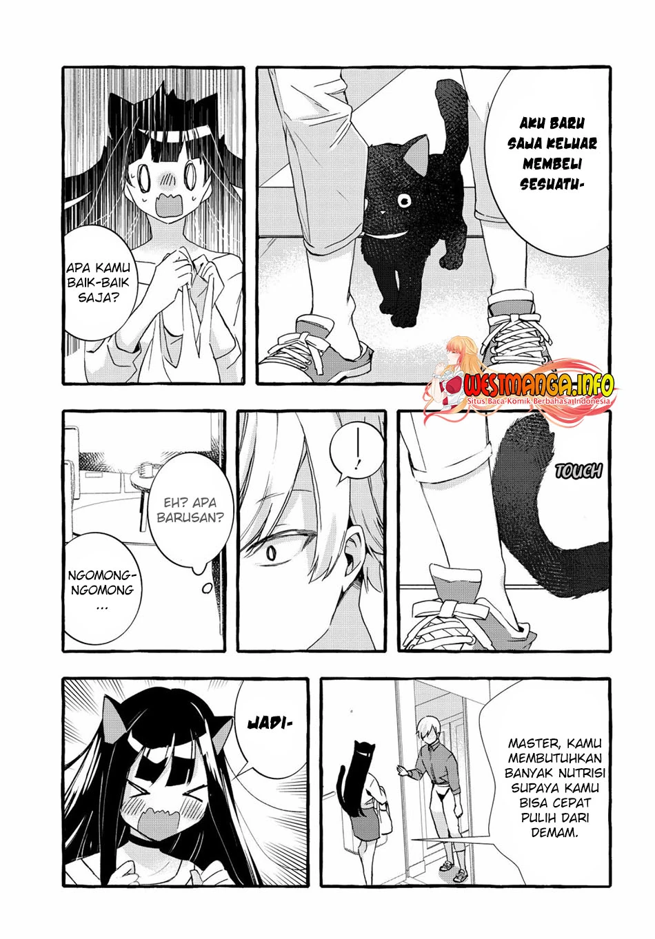 Halaman 3 — Chiteki de Cool na Kouhai Bijo, Ore no Kaineko ni Naru Chapter 3